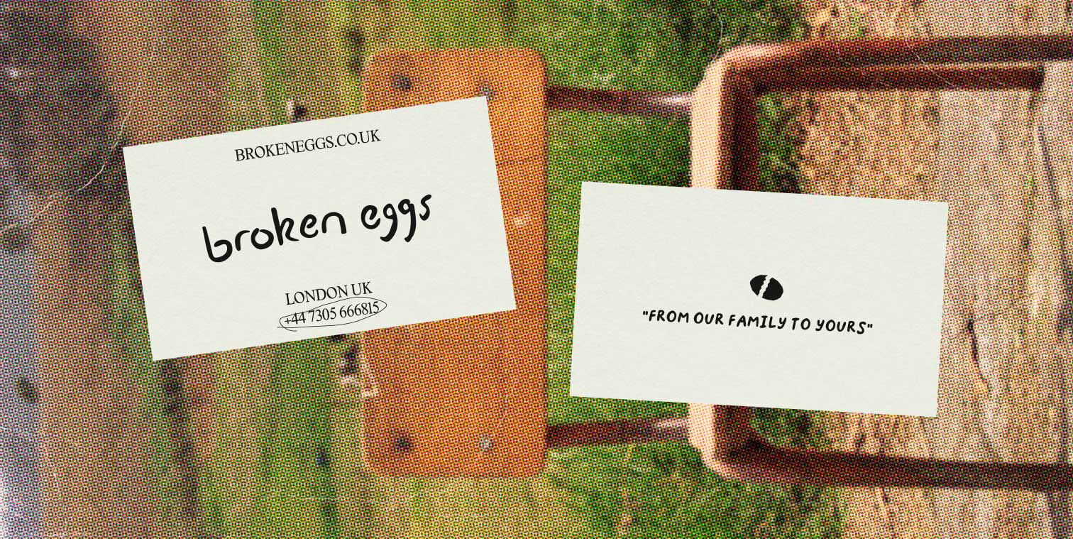 broken eggs card