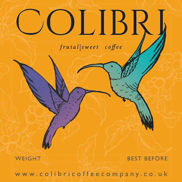 colibri coffee label