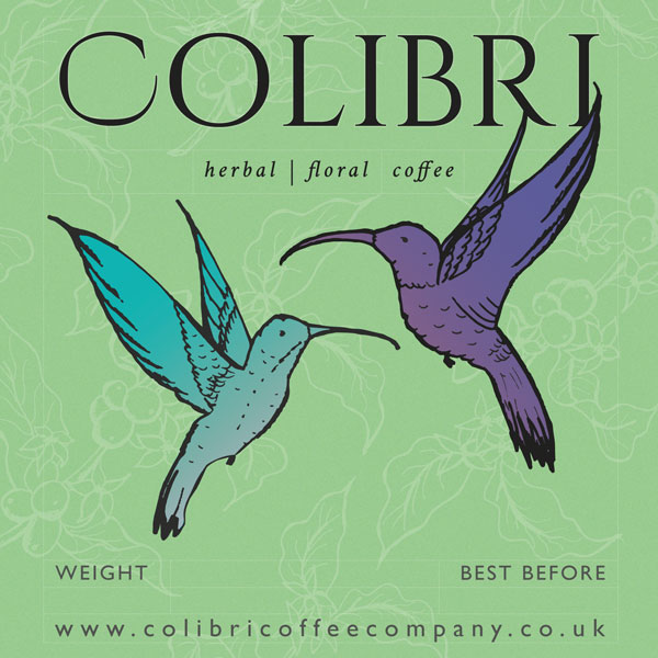 colibri coffee label