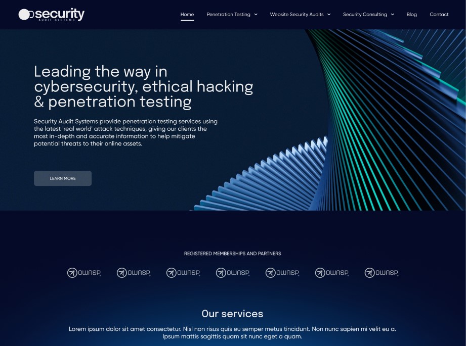 security audit website design