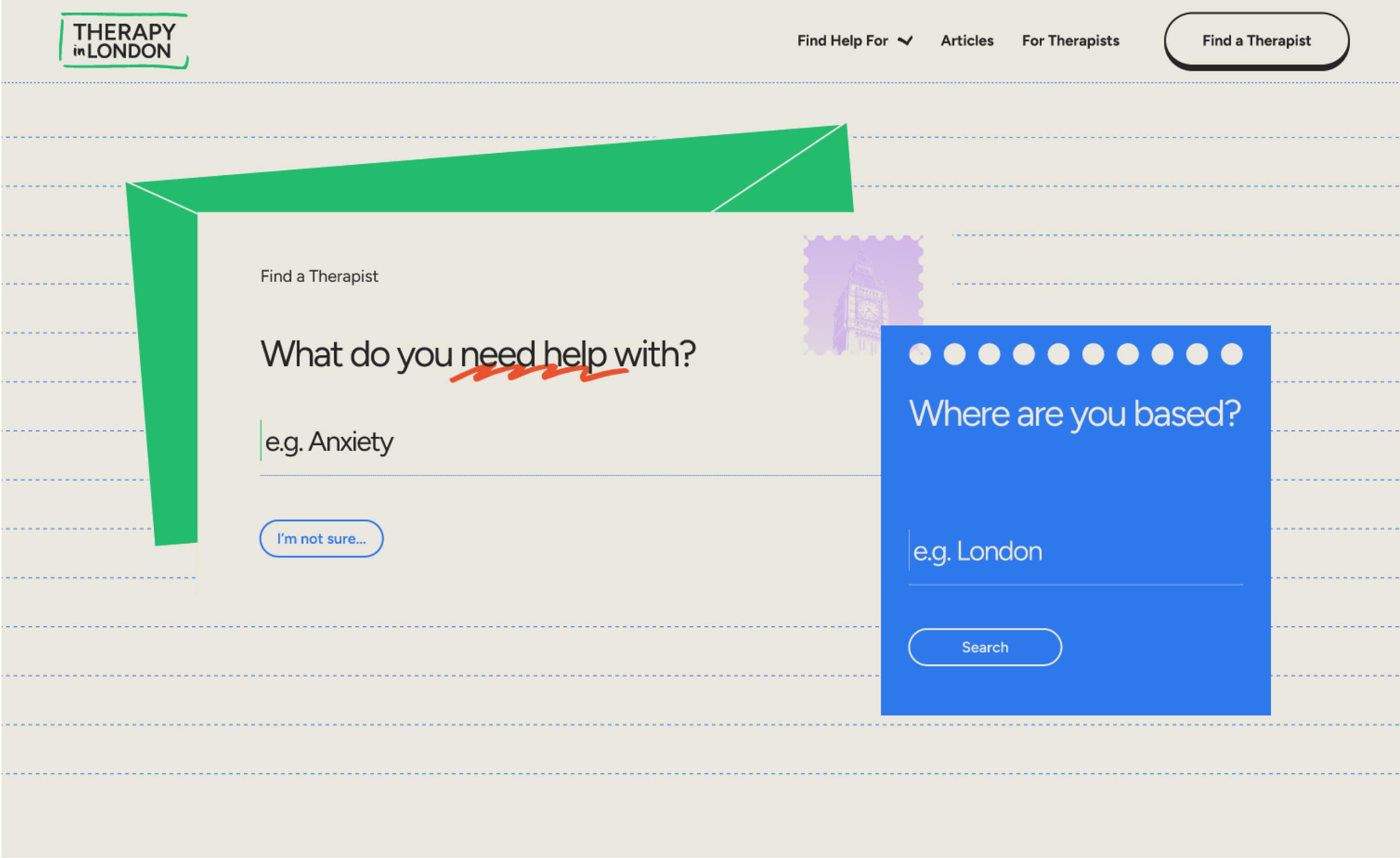 therapy in london website