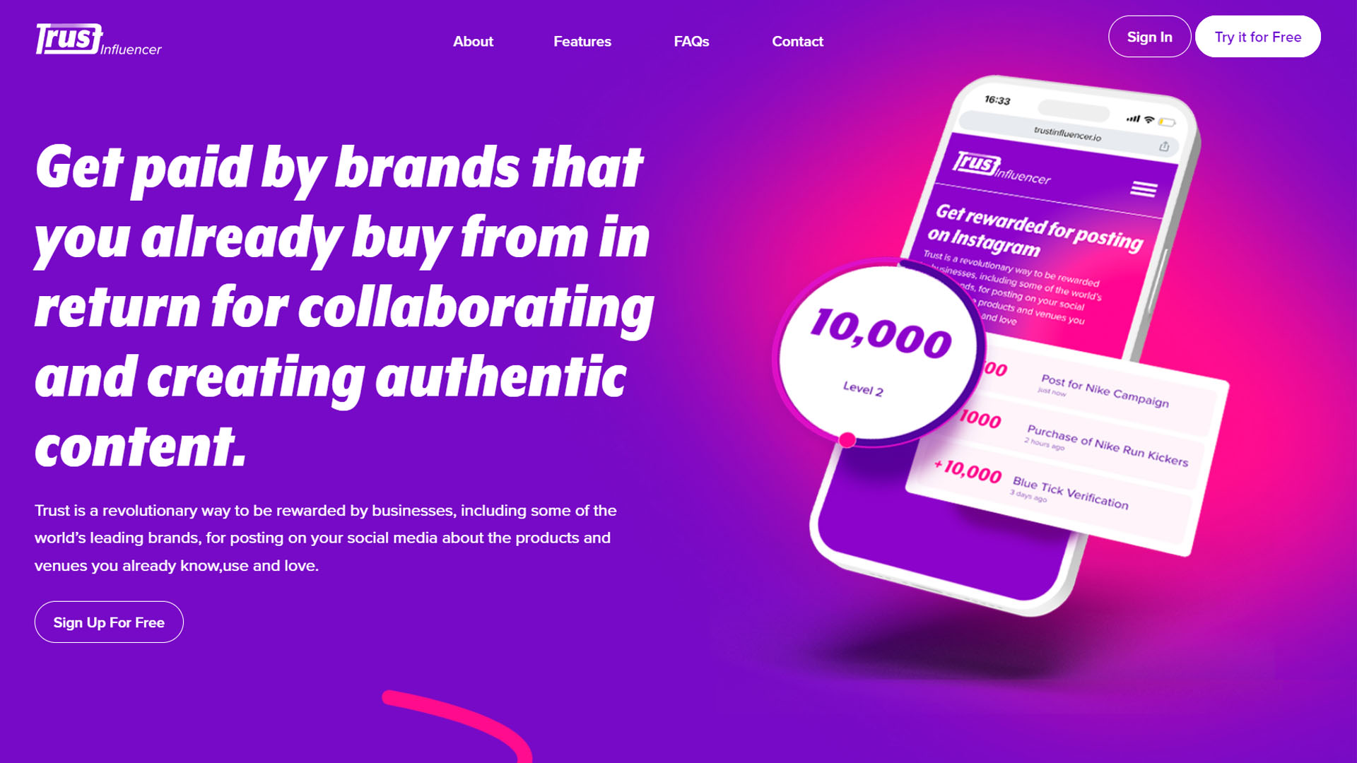 thumbnail of website